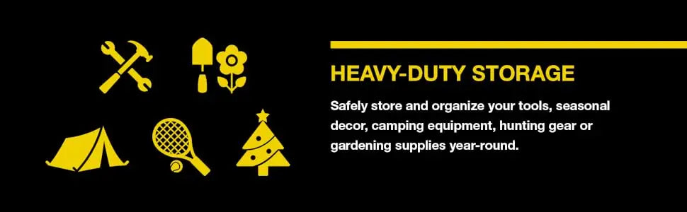 Black&Yellow 17-Gal Heavy Duty Tough Storage Container&Snap-Tight Lid,(12.5”Hx18”Wx26.9”D), [4 Pack]