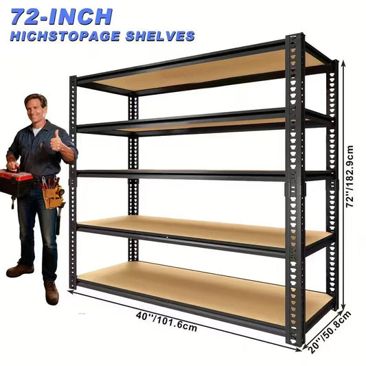 3050 LB Sturdy Metal Storage Racks - Extra Wide 40" Robust Garage Shelving System