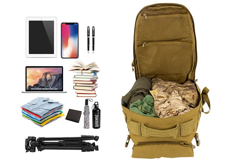 Military Backpack Hiking Assault Tactical Men Travel Bag 25L Field Adventure Camouflage Rucksack