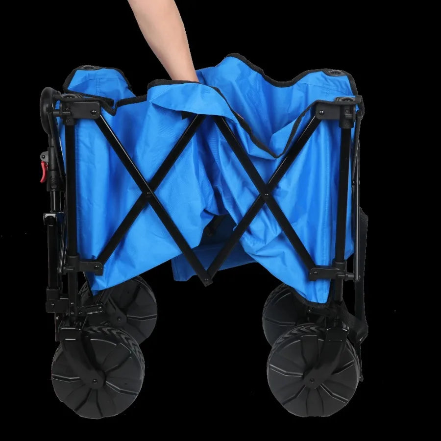 Ozark Trail All-Terrain Big Bucket Cart Wagon, Height 27", Blue