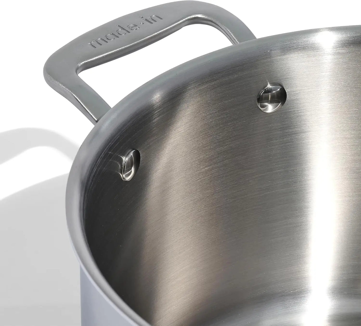 Made In Cookware-6/8/12 Quart Stainless Steel Stock Pot With Lid-5 Ply Stainless Crafted in Italy