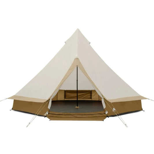Ozark Trail 15' x 15' 8-Person Glamping Bell Tent with String Lights, 22.57 lbs -YURT