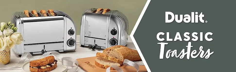 DUALIT 2 slice toaster, Chrome