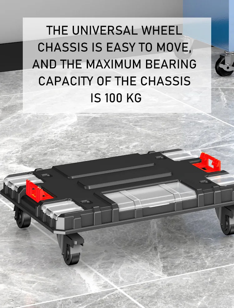 Delixi Electrical Appliances. For sale separately. Stackable roller tool box, plastic portable