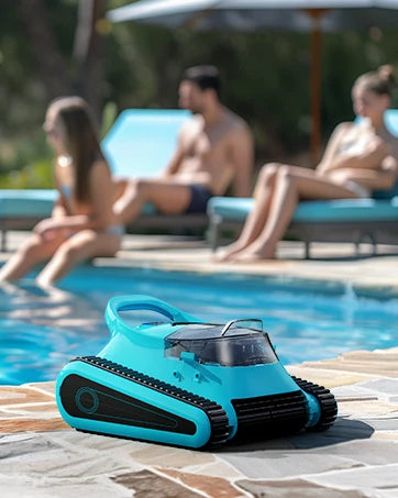 Pool Vacuum Cordless Pool Cleaners/In or Above Ground Pool/Wall Floor Waterline 180W Powerful