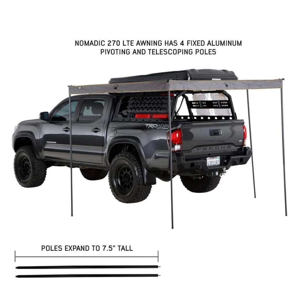 NEW - Dark Gray Drivers Side Awning ,Includes Black Travel Cover ,Full Coverage,Weather Resistant