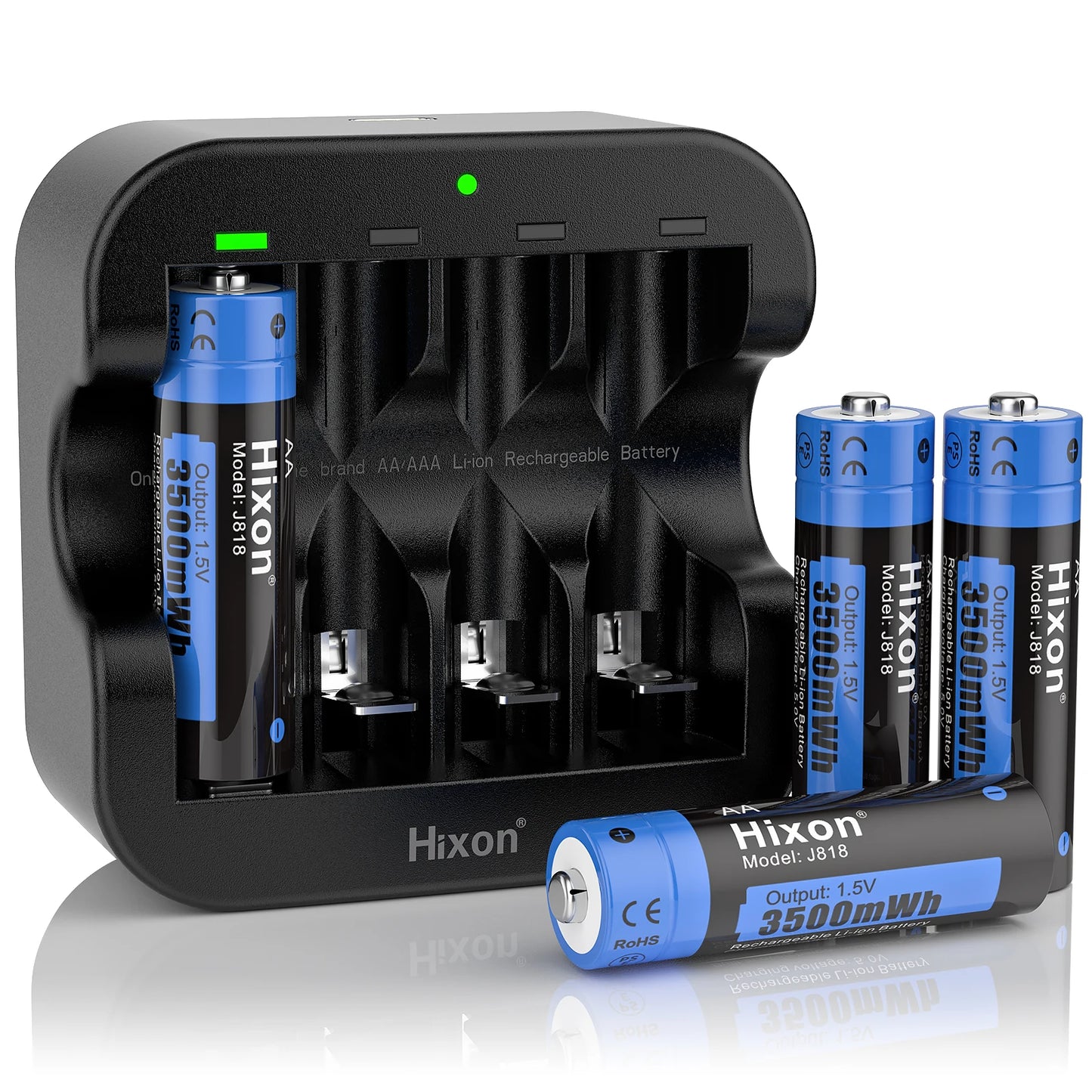 Hixon aa 1.5V Li-ion Rechargeable Battery 3500mWh 1.5V Lithium AA Rechargeable Batteries 1.5v AA