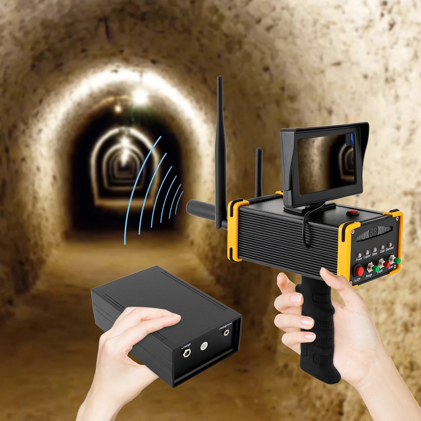 Metal Detector Gold Finder Underground Metal Scanner with High Definition Screen/AC100‑240V