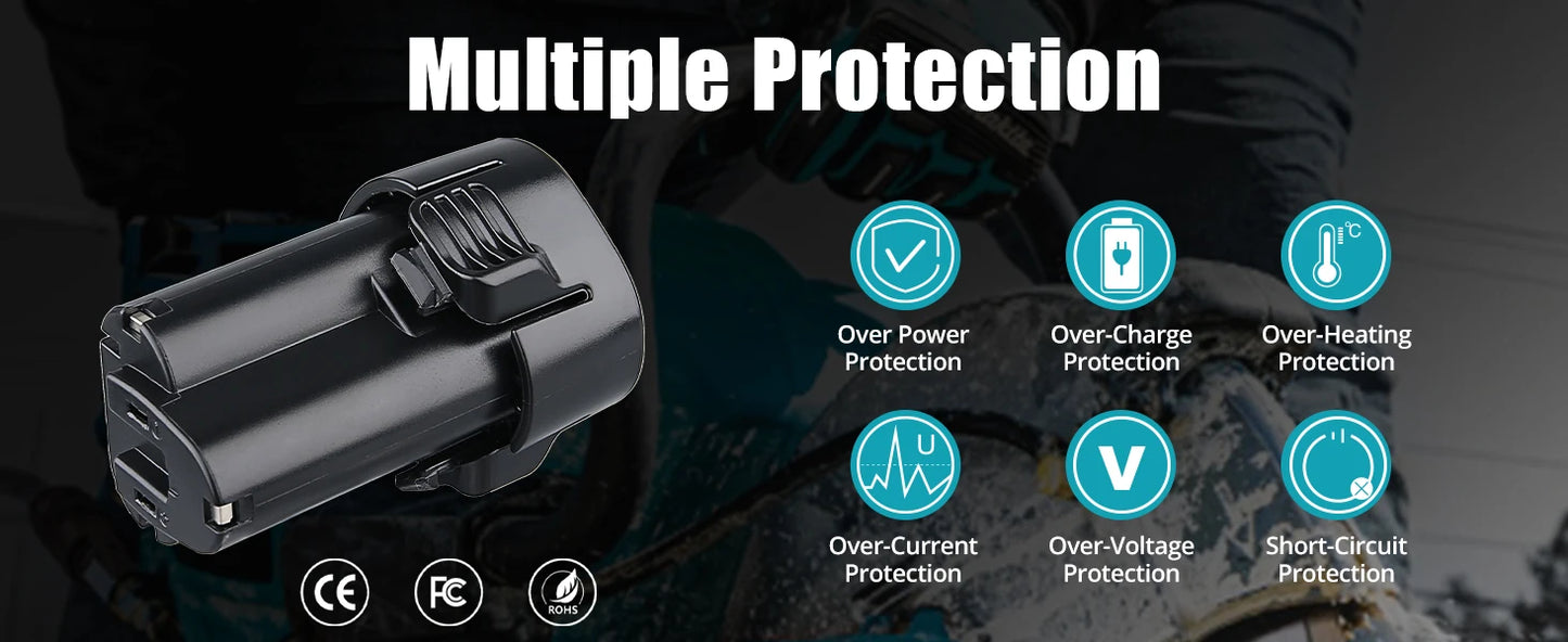 VANON 1/2/4 Pack 4.8Ah Li-ion BL1013 Makita Battery BL1014 194550-6 194551-4 195332-9