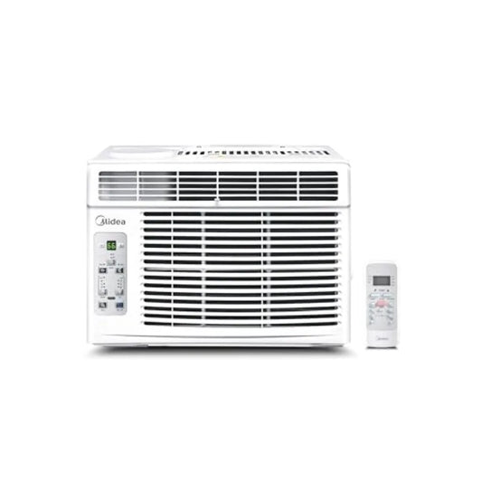 MIDEA Window air conditioner 5000 BTU, cools up to 150 sq. ft., white plastic housing