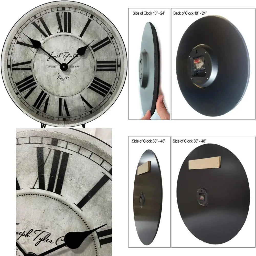 Ultra Quiet Quartz Wall Clock - Handcrafted in USA with Vibrant Colors, (18-Inch)