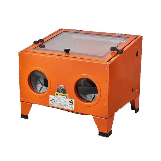 SucceBuy 25/40/60 Gallon Sandblasting Cabinet Portable Benchtop Sand Blaster w/Blasting Gun Nozzles