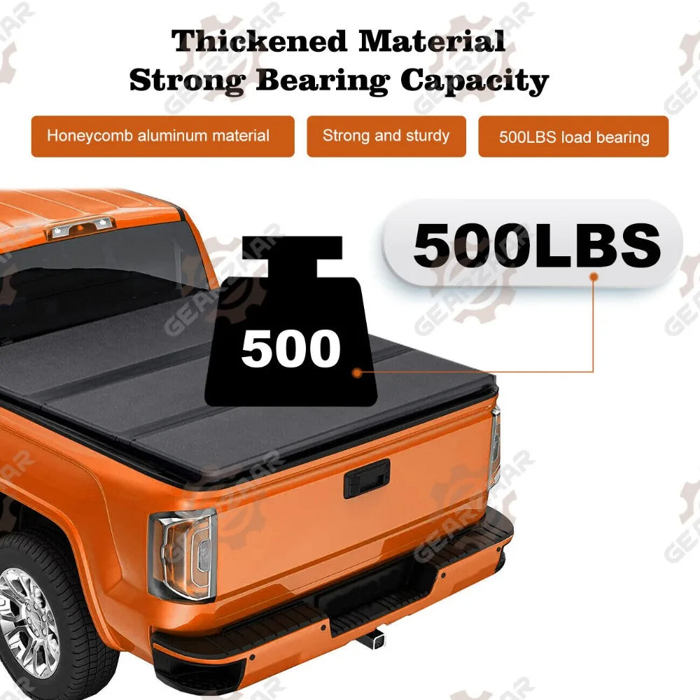 5FT FRP Hard Tri-Fold for 2016-2024 Tacoma Tonneau Cover Truck Bed 60.5inch