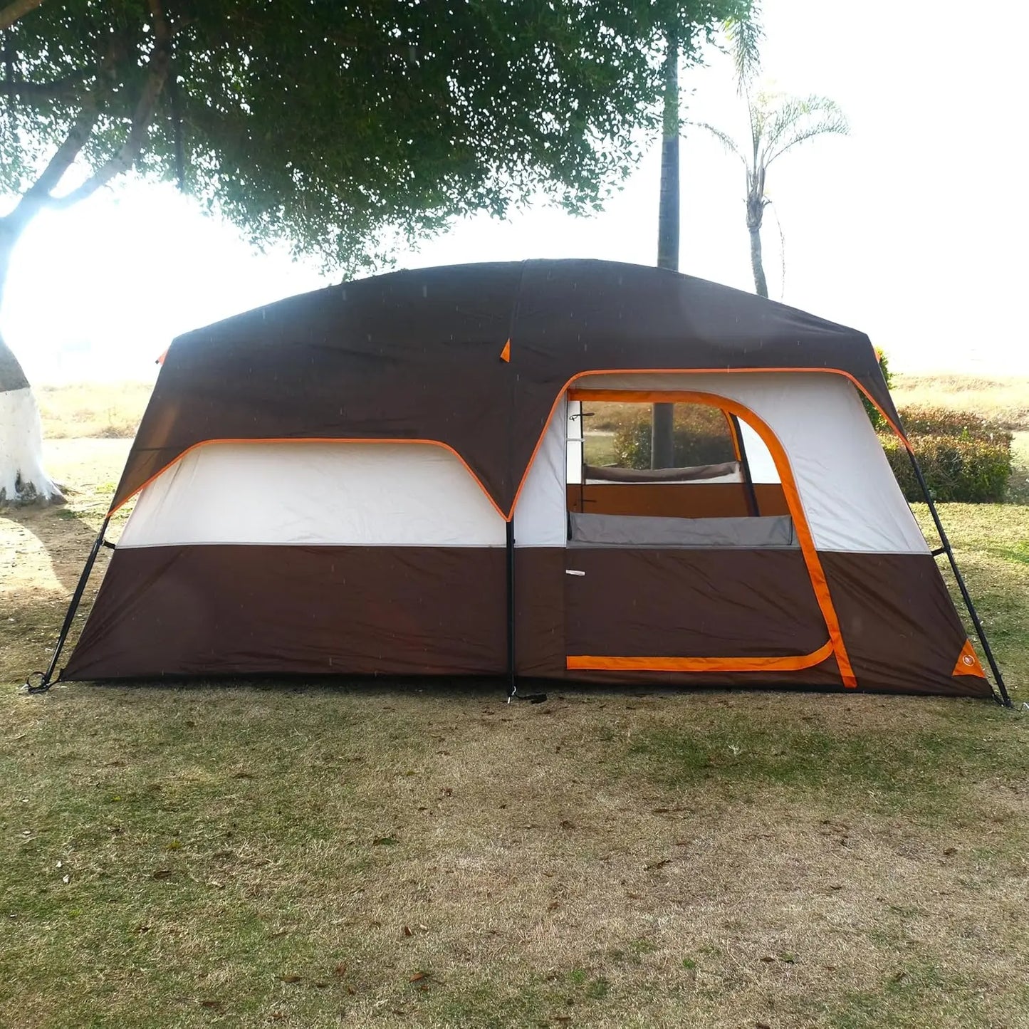 Extra Large Tent 6-10-12-14 Person(Style-B),Family Cabin Tents,2 Rooms,3 Doors and 3 Windows