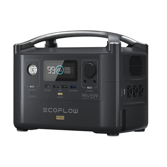 ECOFLOW RIVER Pro Portable Power Station 720Wh, Power Multiple Devices, Recharge 0-80% Within 1 Hour