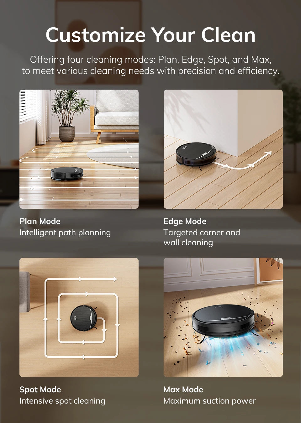 ILIFE V9/V9Pro Robot Vacuum, Self-Emptying, 3000Pa, Gyro Navigation, Schedule, App/Alexa Control