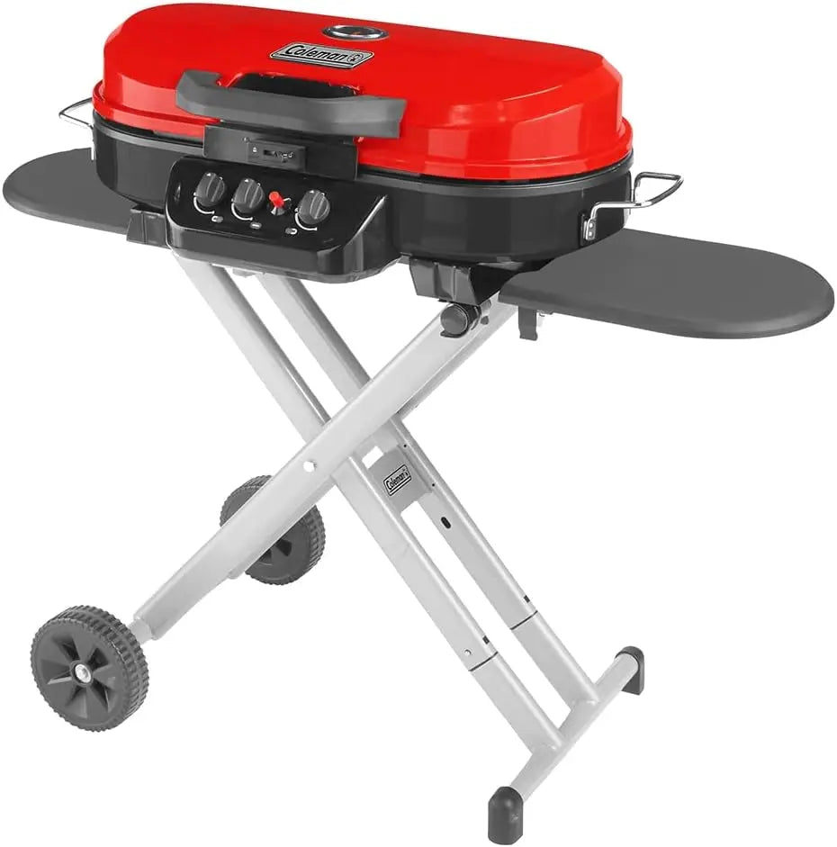 RoadTrip 285 Portable Stand-Up Propane Grill w/ 3 Adjustable Burners & Instastart Push-Button