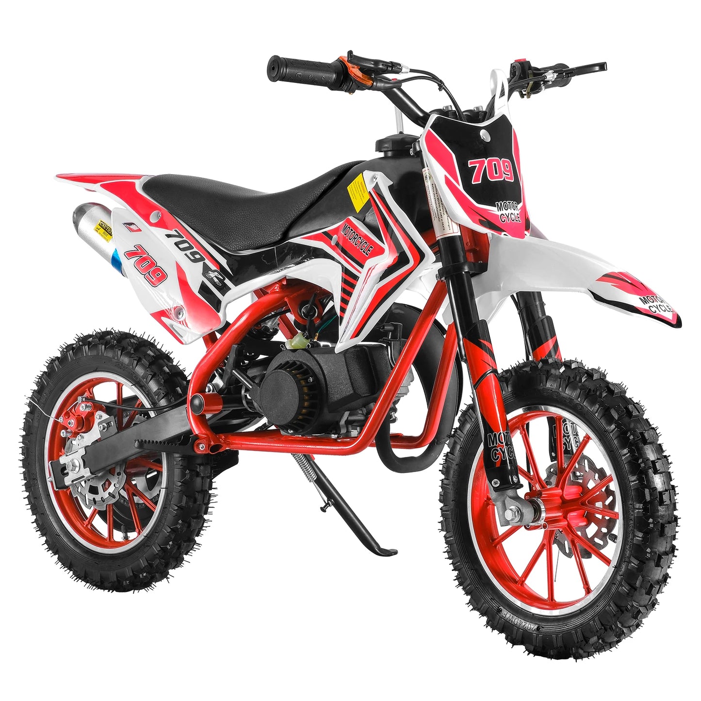 49cc 2-Stroke Kids Dirt Bike, Gas Power Motocross, Off Road Mini Motorcycle, Pocket Motorbike