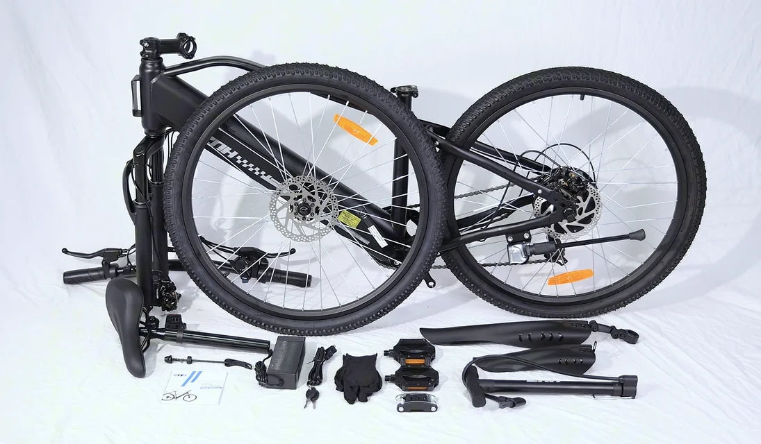 Electric Bicycle 1000W Peak Motor,48V Removable Battery Electric Bike,20MPH,7-Speed,26"Tire E-bike
