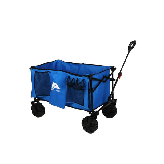 Ozark Trail All-Terrain Big Bucket Cart Wagon, Height 27", Blue