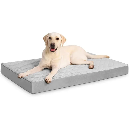 Orthopedic XL Dog Beds Large Sized Dog Waterproof Dog Bed with Removable Washable Cover and Non-Slip