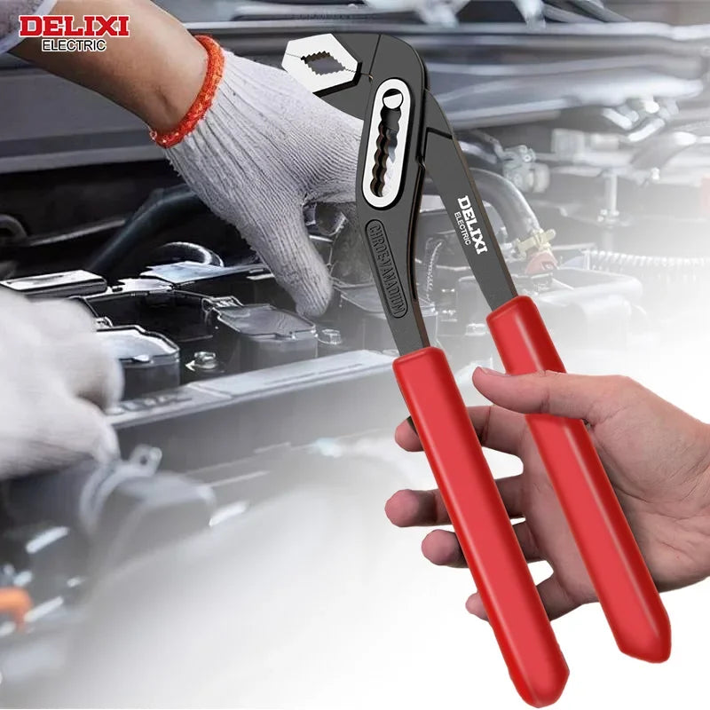 DELIXI ELECTRIC 3PCS Water Pump Pliers/Water Pipe Pliers/Power Pliers Insulated Handle Pliers