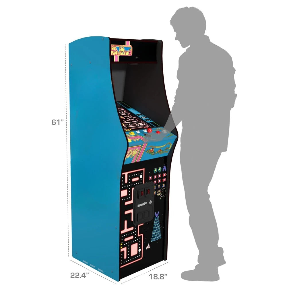 Coin Operated Games Class of 81’ Deluxe Arcade Machine for Home - 5 Feet Tall - 12 Classic Games