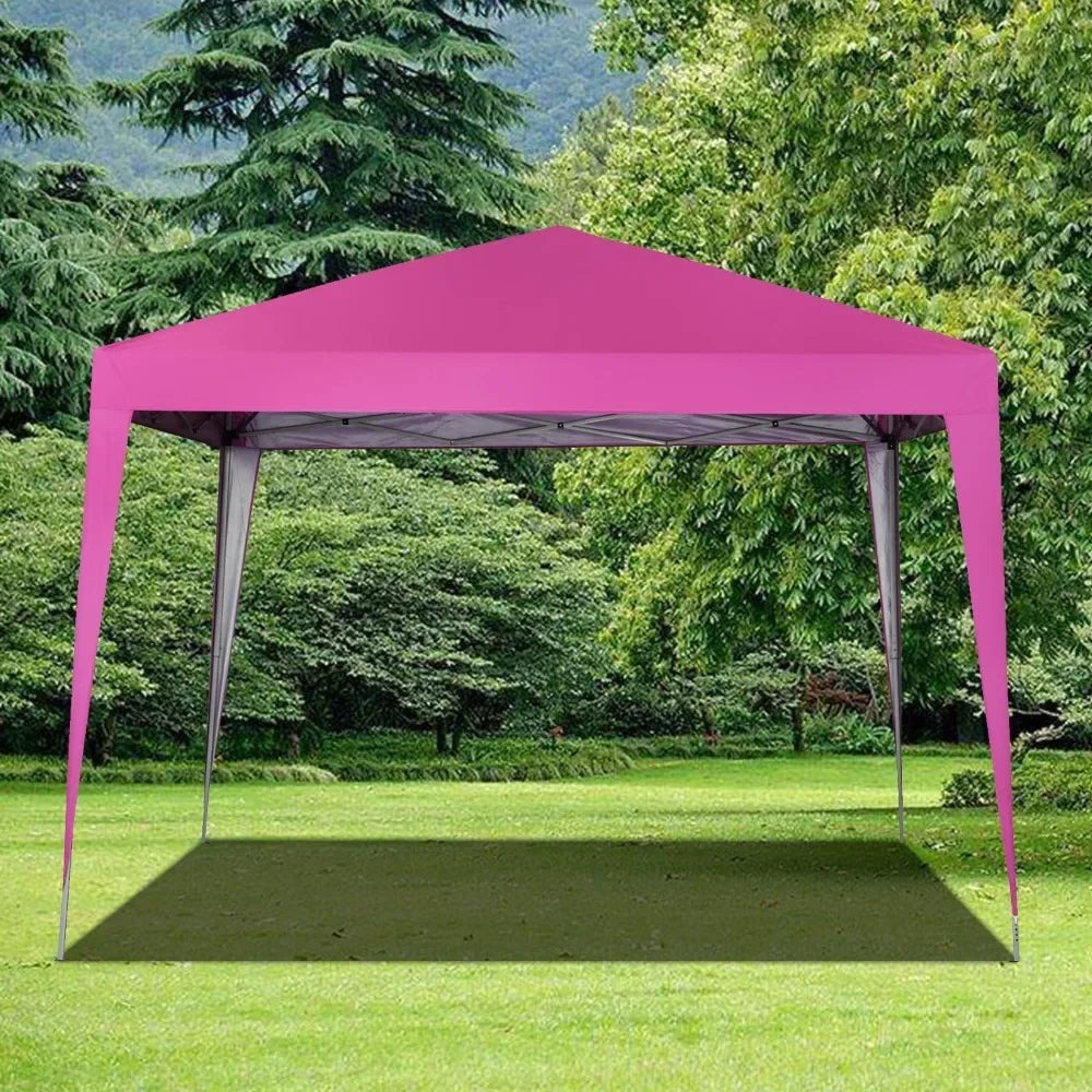 10 x 10 ft Pop-Up Canopy Tent Gazebo for Beach Tailgating Party, Outdoor Canopy, Sunshade Tent