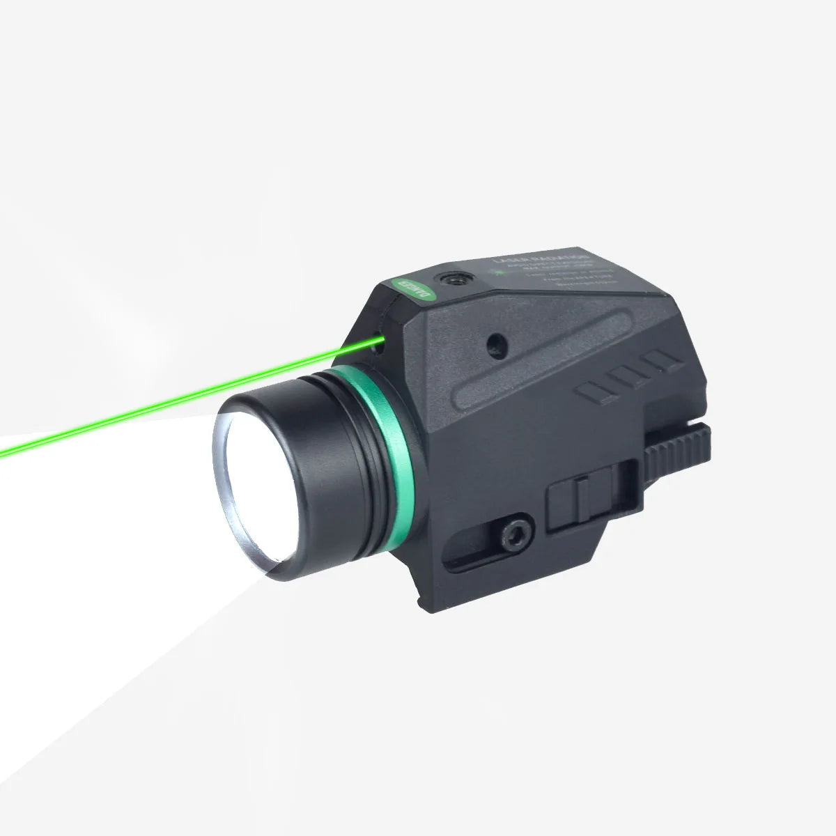 Tactical LED Flashlight Green / Red Laser Sight For mini Glock 17 19 Pistol Gun For 20mm Picatinny