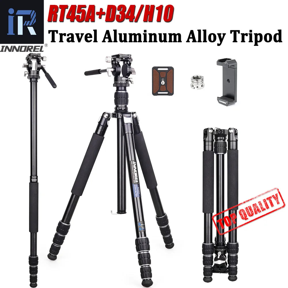 INNOREL RT45A Tripod Aluminum Alloy Travel Portable Photographic Monopod/DSLR Camcorder Stand