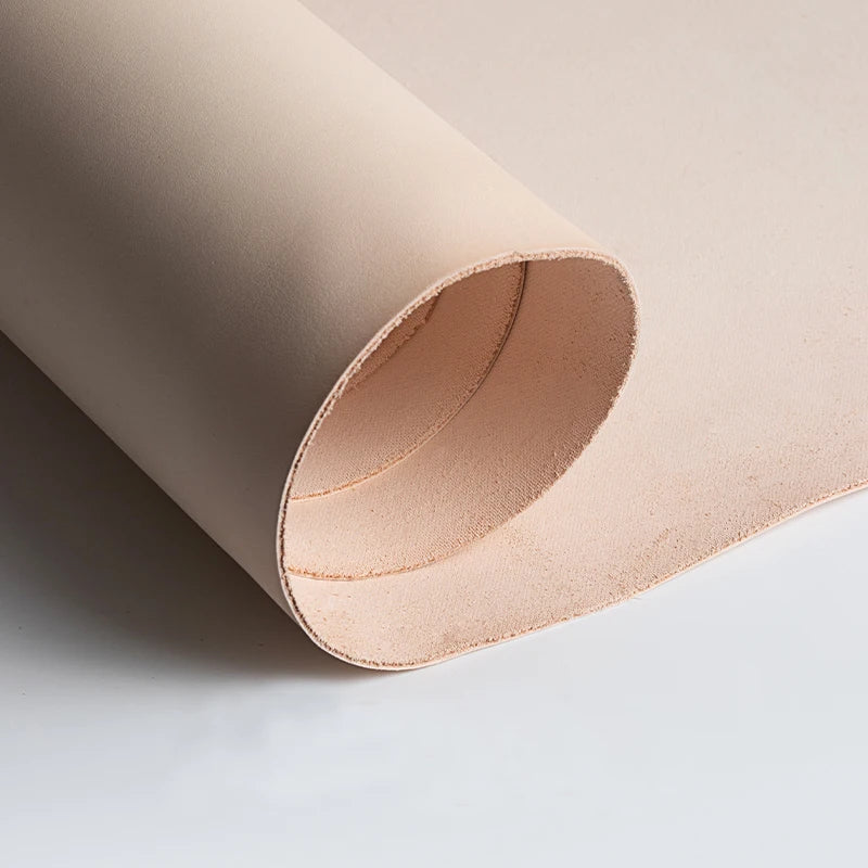 WUTA Full Grain Natural Vegetable Tanned Cowhide DIY Pre-cut Vachetta Leather Genuine Leather Craft