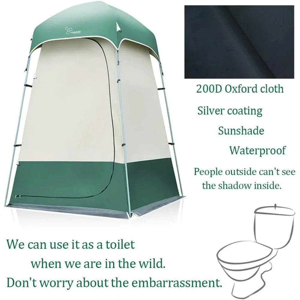 Outdoor Shower Tent Changing Room Privacy Portable Camping Shelter by VidaLife