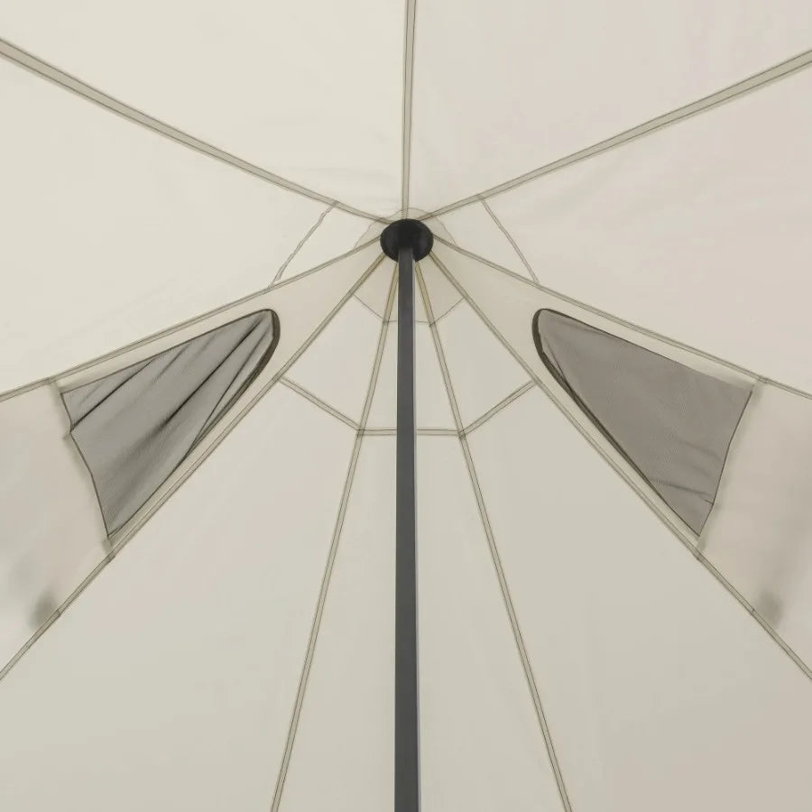 Ozark Trail 15' x 15' 8-Person Glamping Bell Tent with String Lights, 22.57 lbs