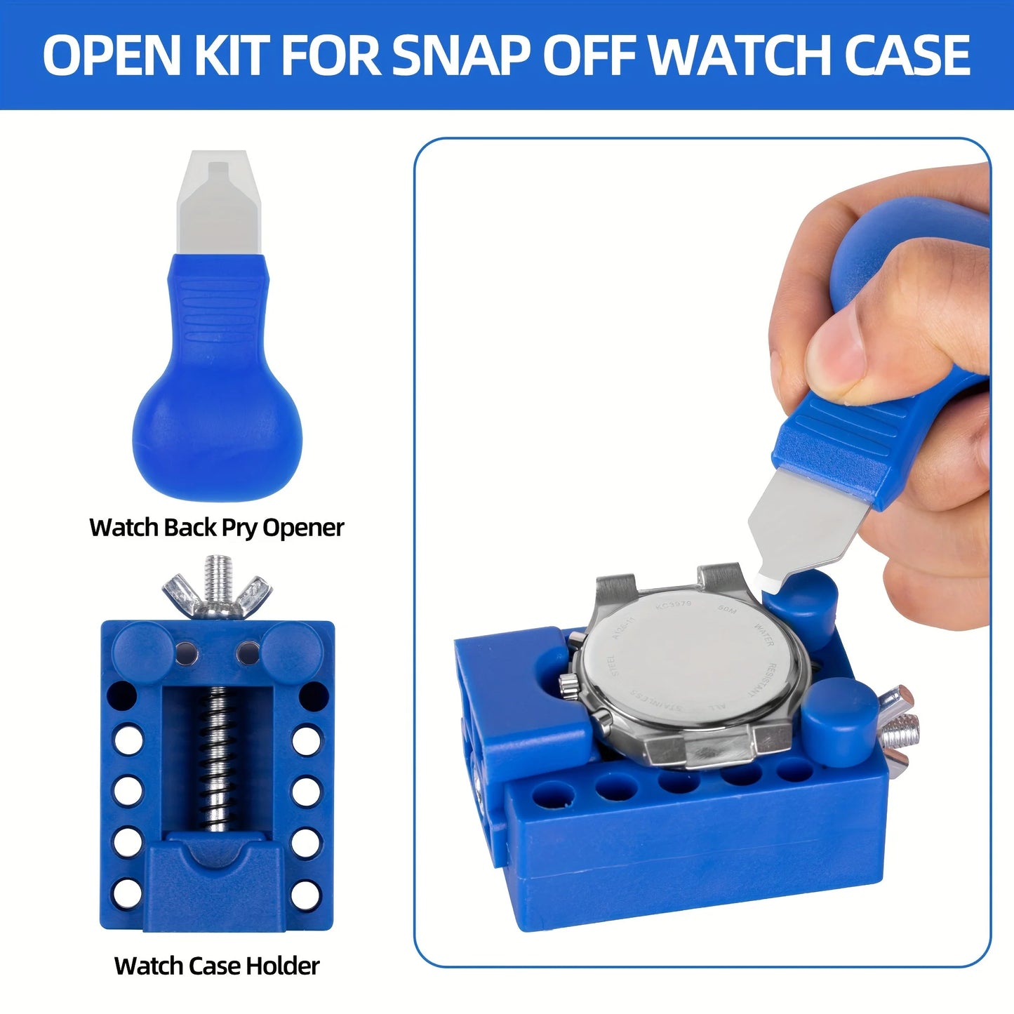 Watch Repair Kit, Professional Watch Repair Tool, Watch Battery Replacement Tool Kit 224 pcs