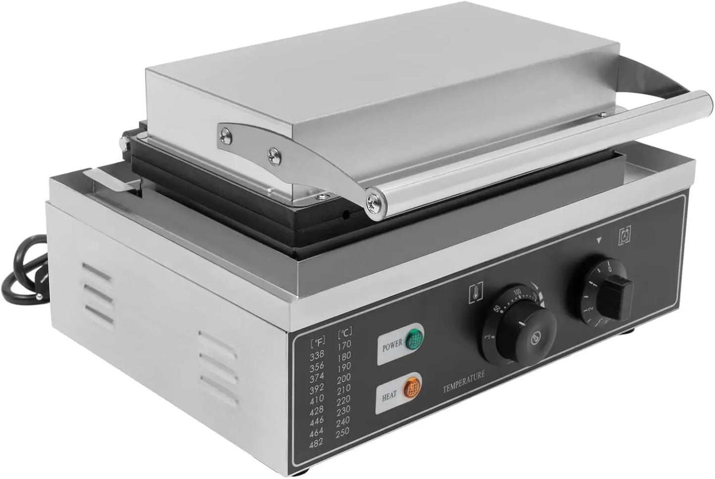 6pcs Hot Dog Waffle Machine,Commercial Nonstick Hot Dog Machine French Muffin Irons Stainless Steel