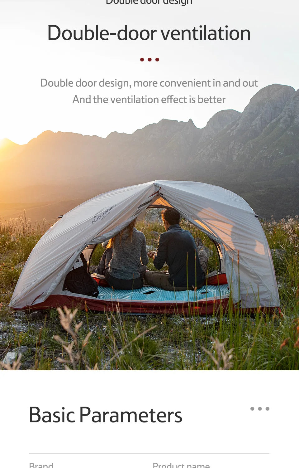 Naturehike Star-River Ultralight Waterproof Tent 2 People 4 Seasons Outdoor