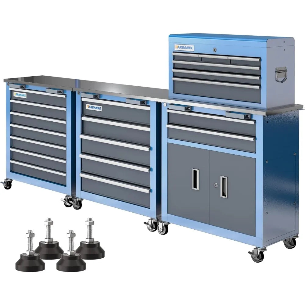 5 Drawer/7 Drawer/8 Drawer Rolling Tool Box (with Connecting Buckle), Combination Tool Box
