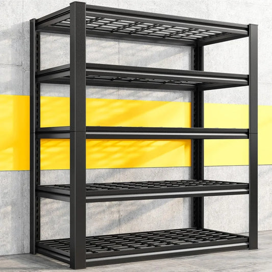 Garage Shelving 3000LBS Storage Shelves Heavy Duty Shelving Adjustable 5-Tier Industrial Metal