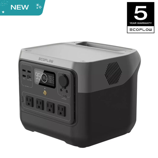 ECOFLOW Portable Power Station RIVER 2 Pro 700, 716Wh LiFePO4 Battery, 4x800W AC Outlets, Solar