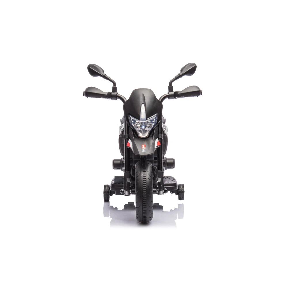 Electric Motorcycle, 6V Kids Motorcycle, Ride On Toy w/Training Wheels, LED Lights, Sounds & Music