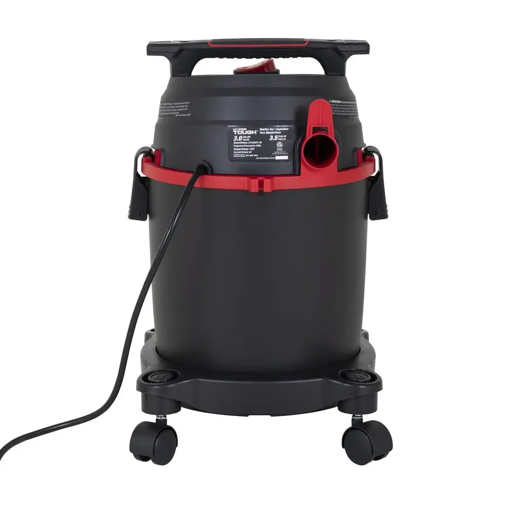 3 Gallon Compact Wet Dry Vacuum Easy Access Lightweight Black Plastic VIPRB-AT18203P-3B