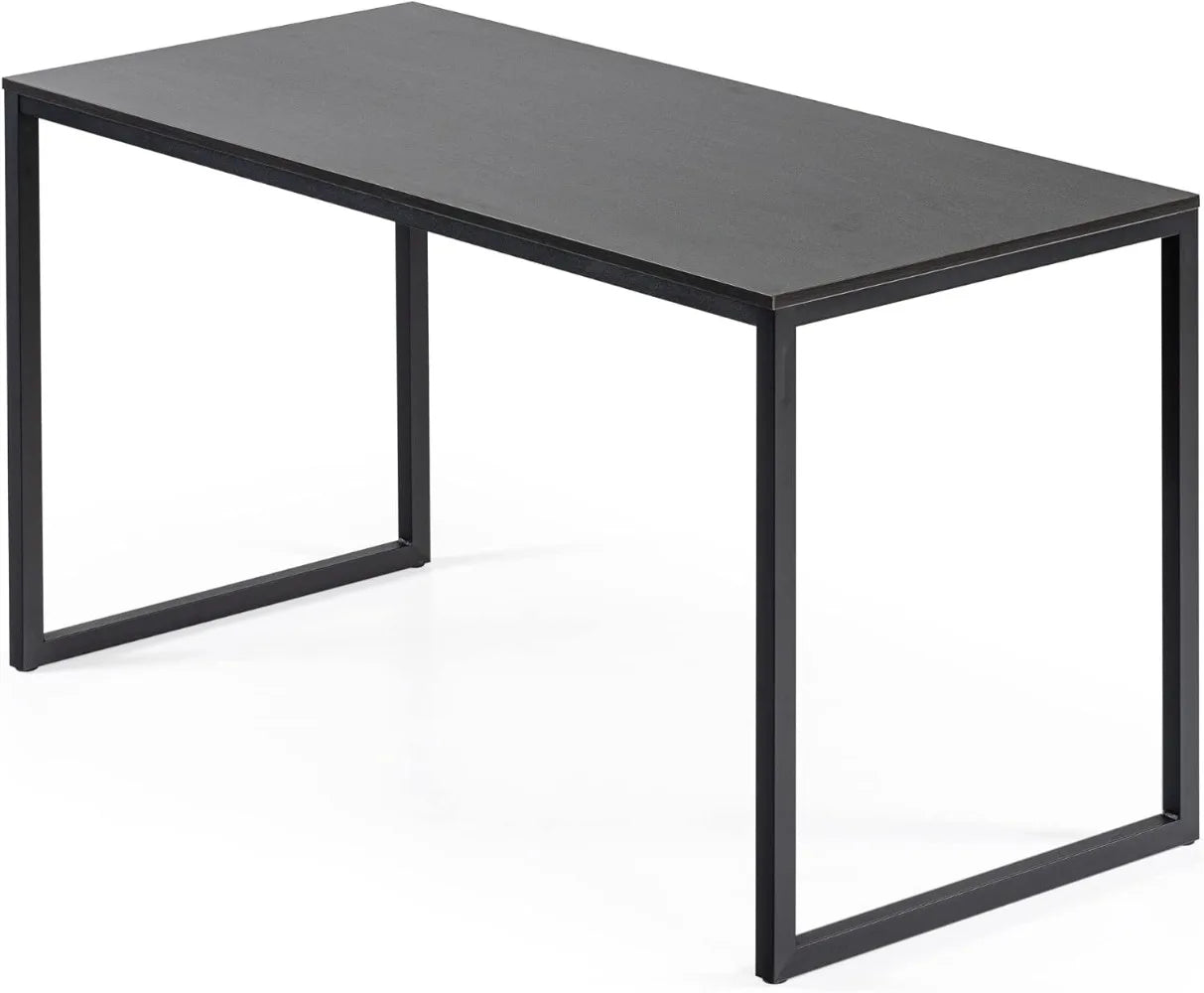 ZINUS Jennifer 55 Inch Black Frame Desk, Computer Workstation, Office Desk, Easy Assembly