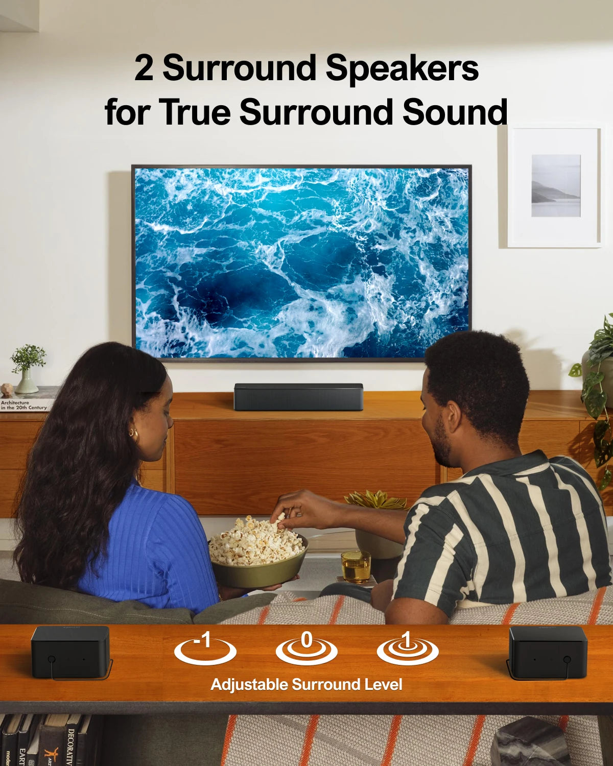 ULTIMEA 5.1 Soundbar w/ Dolby Atmos for Smart TV, 3D Surround Sound, Subwoofer & Rear Speakers