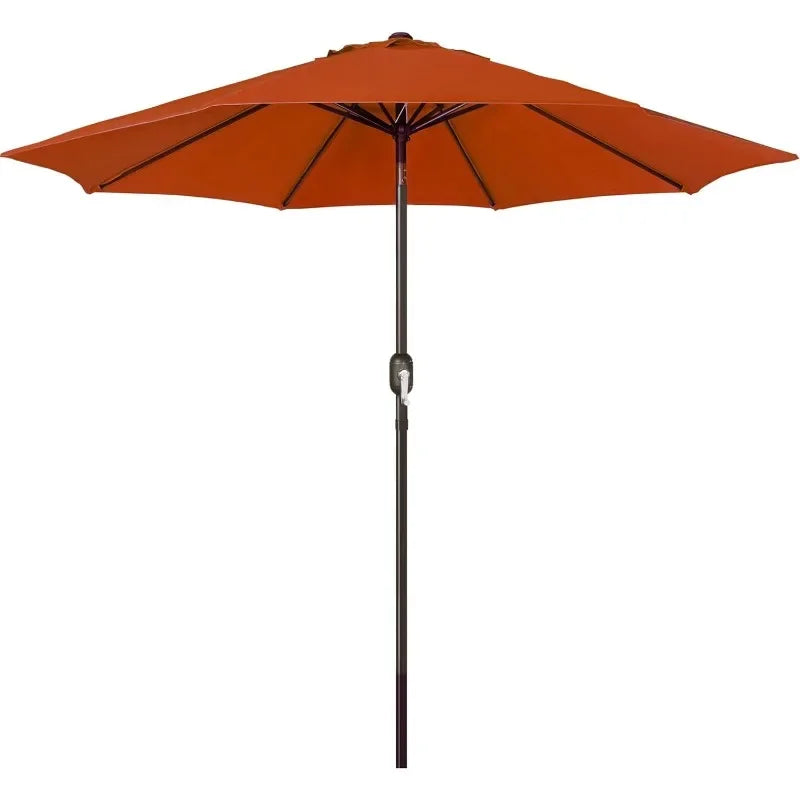 9' Outdoor Patio Umbrella, Outdoor Table Umbrella, Yard Umbrella, Market Umbrella with 8 Sturdy Ribs