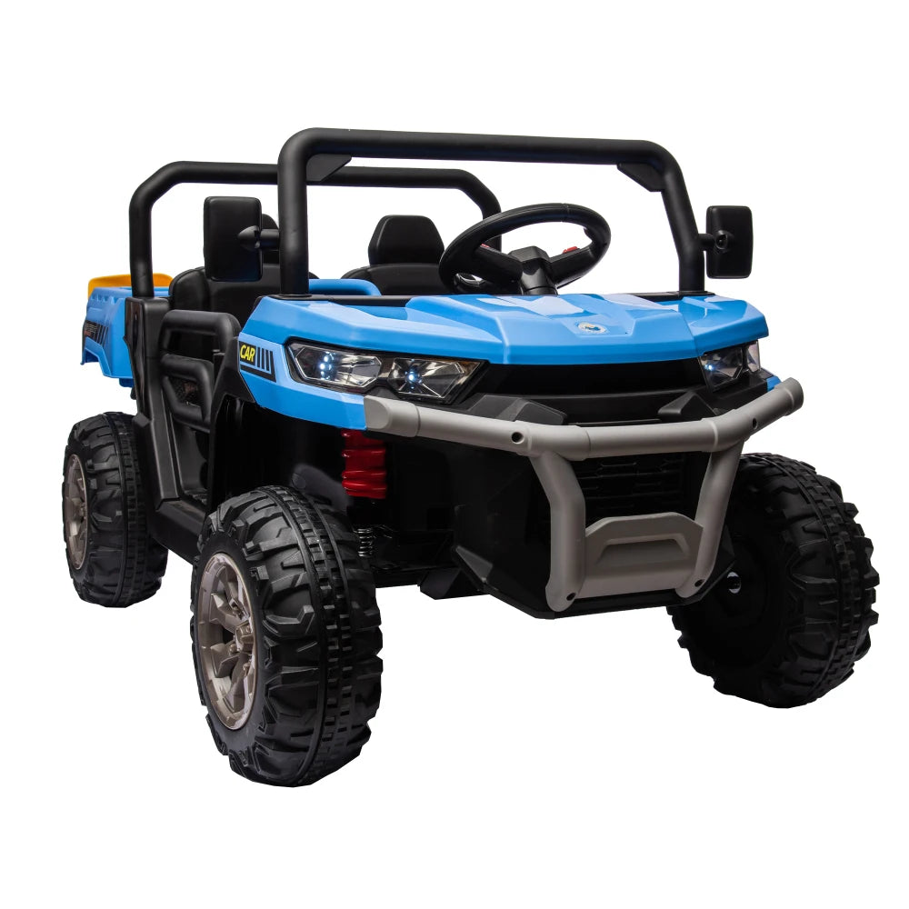 24V Kids Electric Car 2 Seat Ride UTV Equipped with 2x200W Motor with Dump Bed/Shovel w/Remote