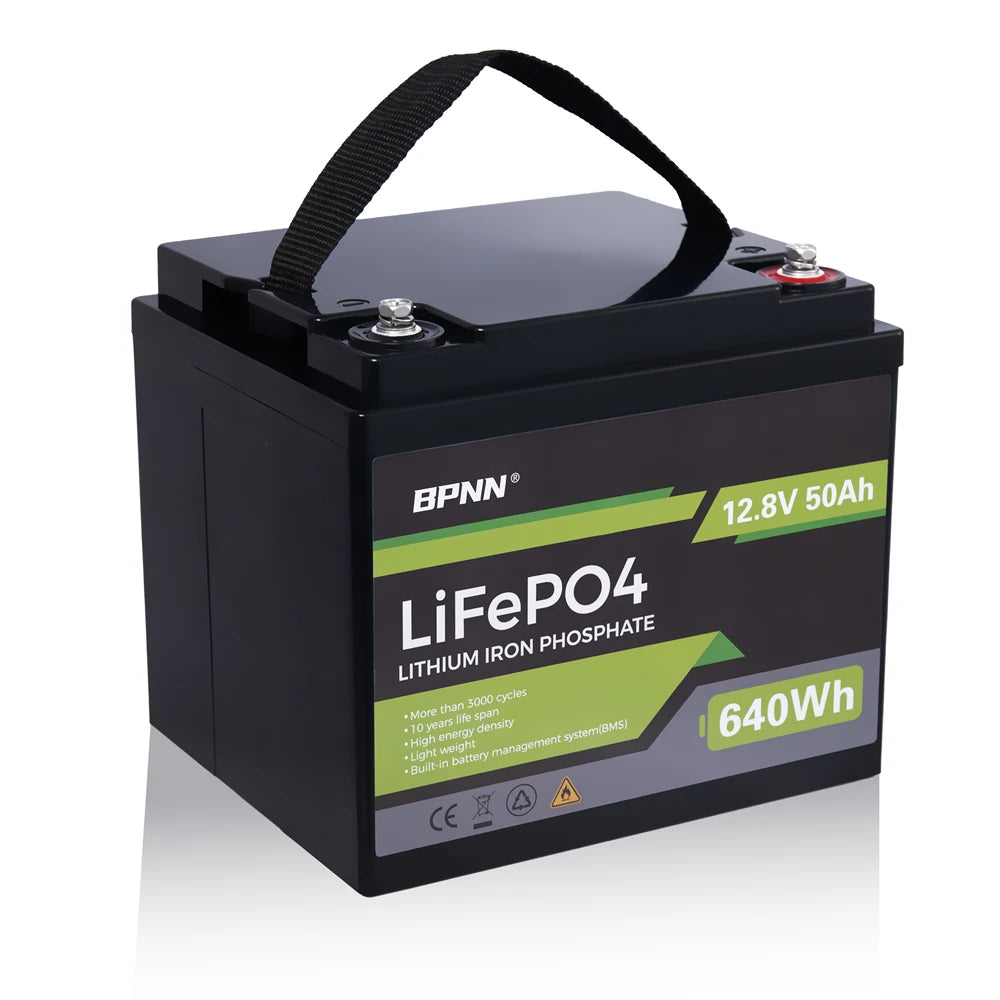 12V 200Ah 100Ah 50AH LiFePO4 Battery with BMS Lithium Iron Phosphate Batteries Pack for Solar Boat Golf Cart Wind Solar Energy