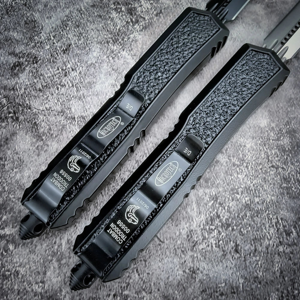 Tactical Pocket Utility Carry 440C Blade Self-defense Hunting Sharp Knife Aluminum Alloy Handle