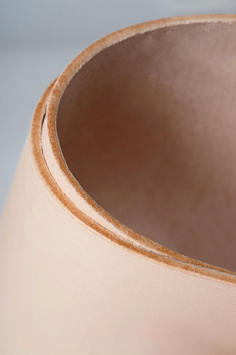 WUTA Full Grain Natural Vegetable Tanned Cowhide DIY Pre-cut Vachetta Leather Genuine Leather Craft