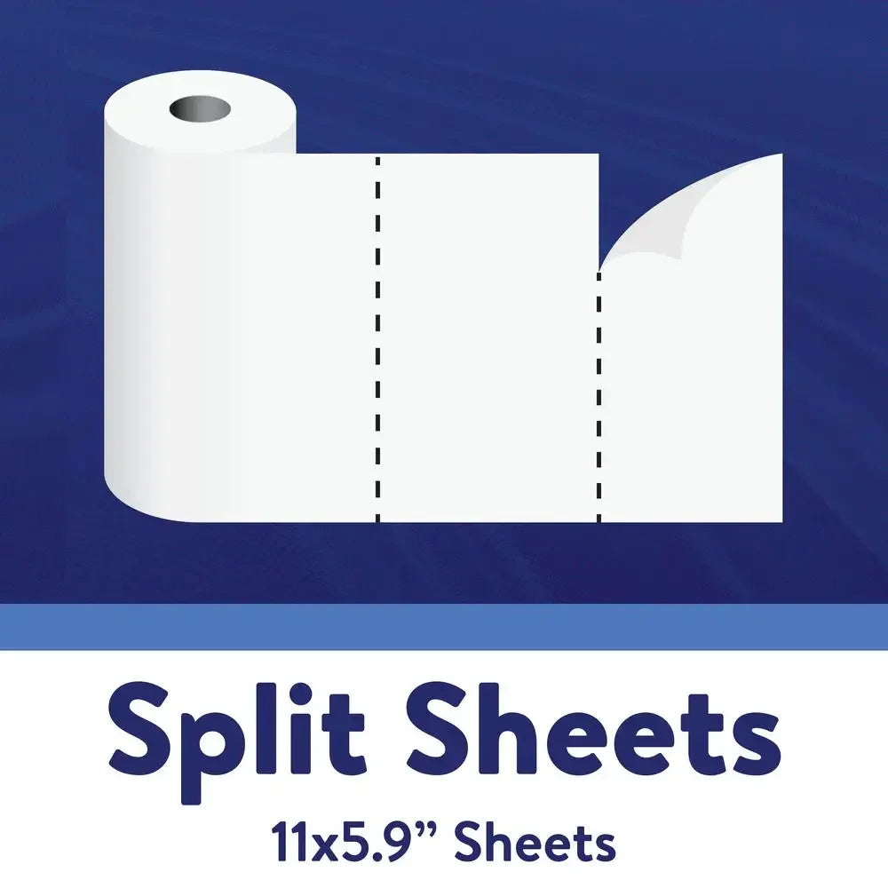 Premium 2-Ply Ultra Strong White Paper Towels 12 Double Roll/Durable Kitchen Towel Split Sheets