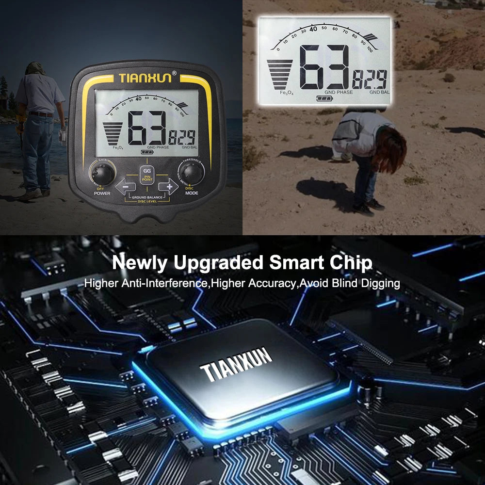 TX-850 Underground Metal Detector Professional Accuracy Scanner Finder Gold Detector 2.5m Depth